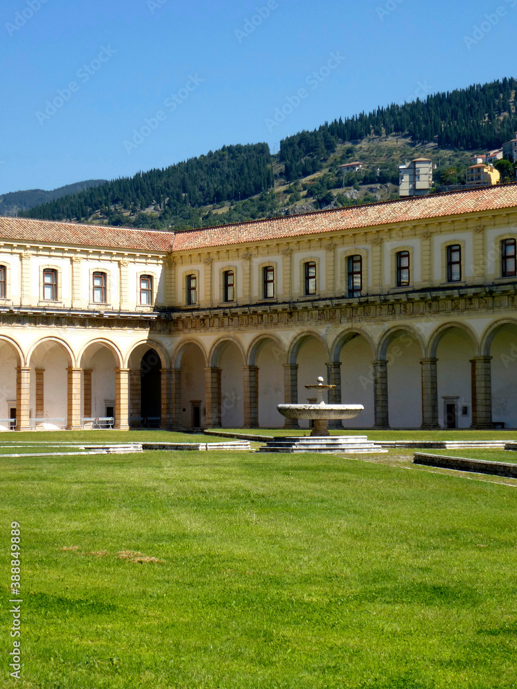 Main Cloister of Certosa di San Lorenzo di Padula, Padula, Campania, Italy