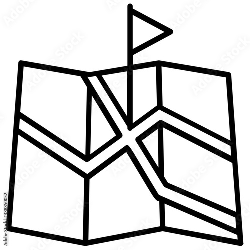 

Map of a city where pinpointer pointing to a specific destination, notion for map location
