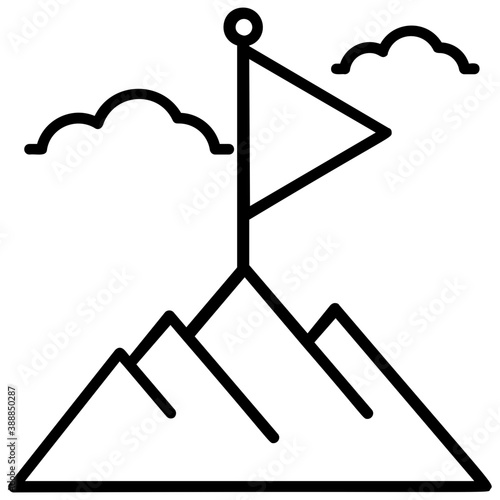 
A square shape on which destination flag is standing, denoting location flag icon
