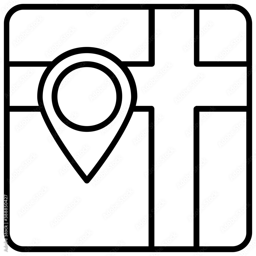 Map of a city where pinpointer pointing to a specific destination, notion for map location
Map of a city where pinpointer pointing to a specific destination, notion for map location
