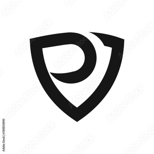 Initial letter vp or pv logo vector design template