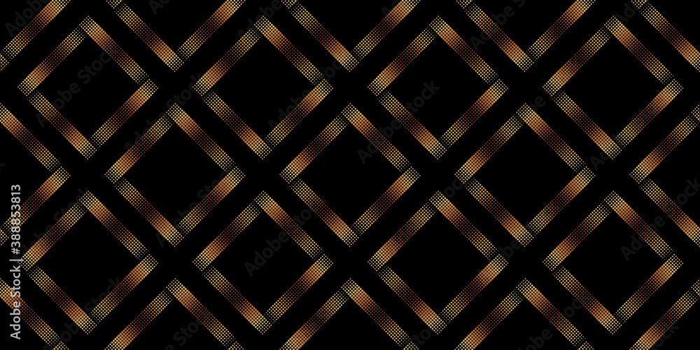 Modern hand drawn line on darck background, seamless pattern. Simple design for fabric and textile, wallpaper, packaging.