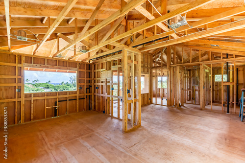New Custom Home interior Construction © Kelly Headrick