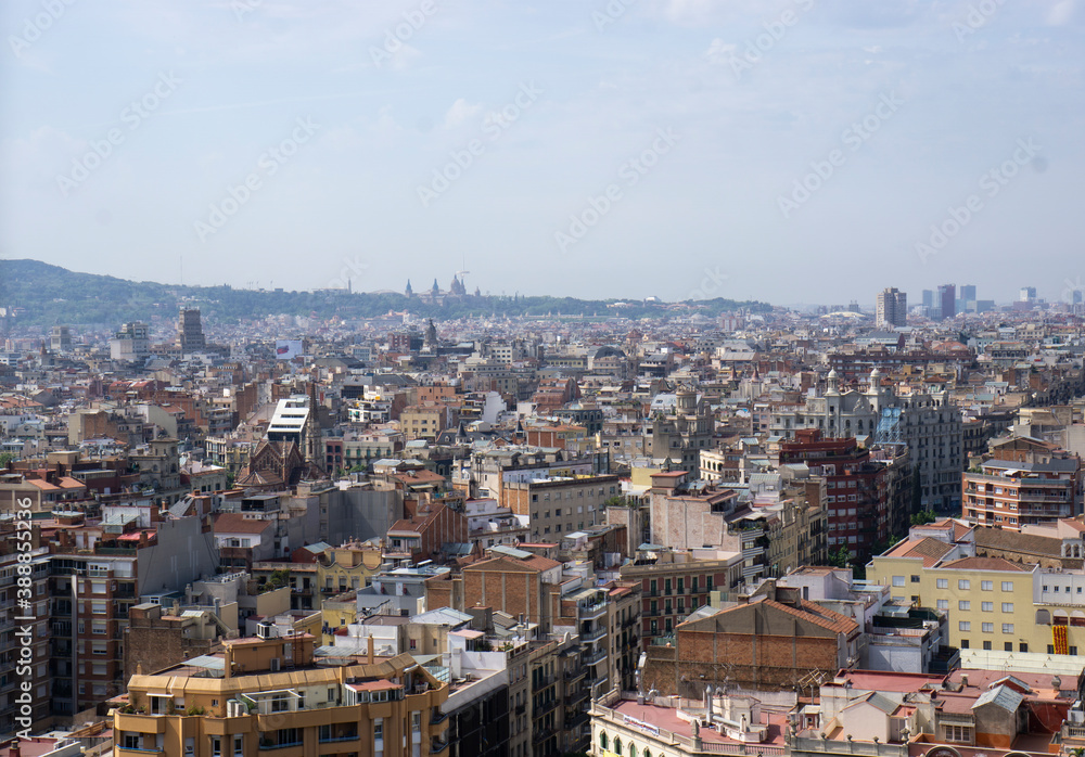 Barcelona City Skyline