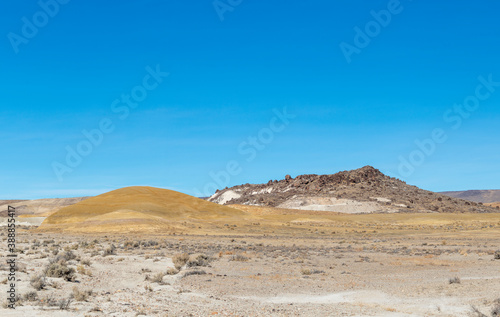 Fire Opal Mine Tailings Piles in Virgin Valley in Sheldon National Iwldlife Regufe, Washoe County, Nevada, USA