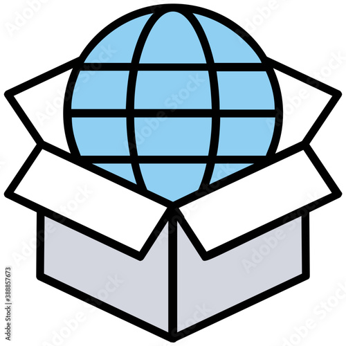 
A globe along with map pin pointer enlightening the idea for worldwide 
