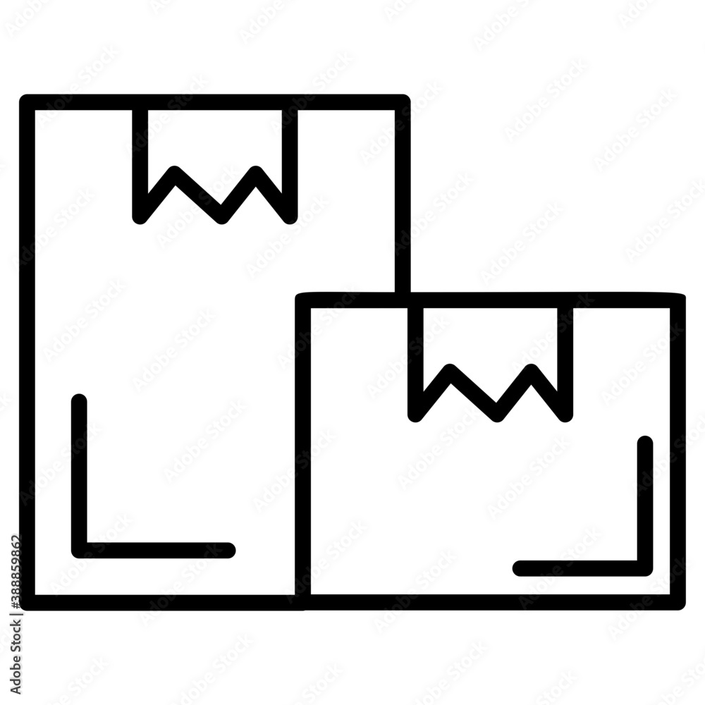 Packed cardboard boxes of goods, ready to dispatch, offering an idea for free shipping icon
Packed cardboard boxes of goods, ready to dispatch, offering an idea for free shipping icon