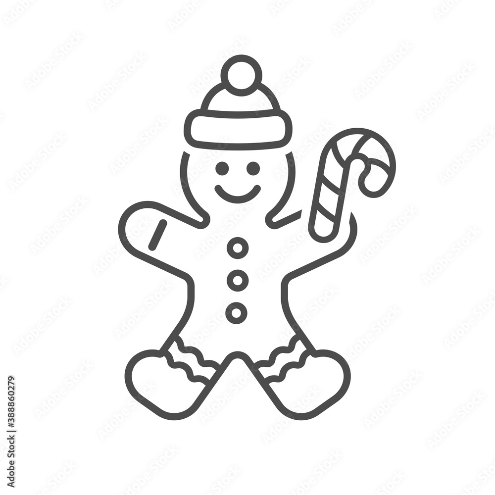 Gingerbread Man Vector Illustration Icon
Gingerbread Man Vector Illustration Icon