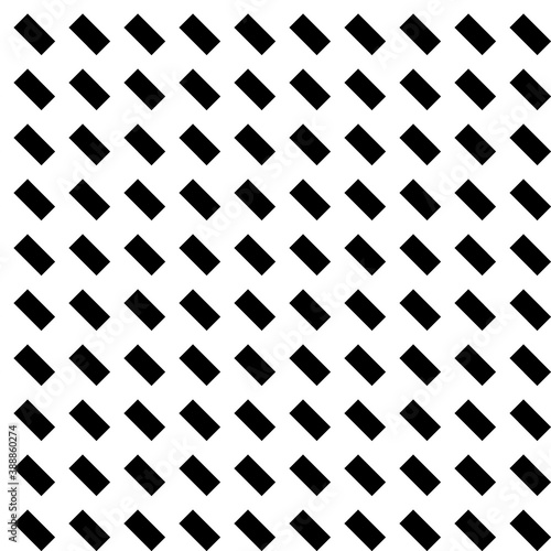 Black diagonal dashes abstract on white background. Seamless surface pattern with linear ornament. Angled broken strokes motif. Slanted stripes. Striped digital paper for print. Dashed lines vector.