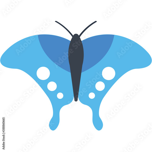 
Finest design icon for blue lepidoptera butterfly 
