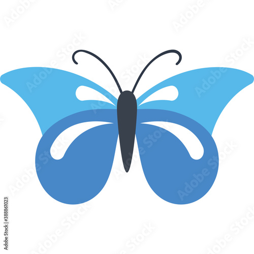 
Finest design icon for blue lepidoptera butterfly 
