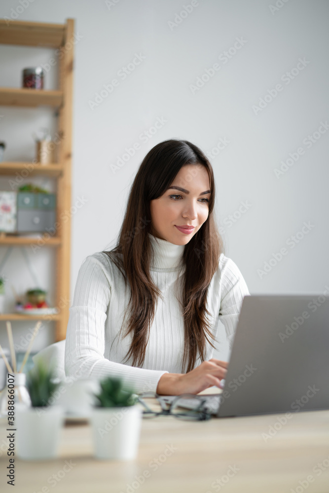 Business woman sitting table with laptop. Business woman sitting table with laptop.