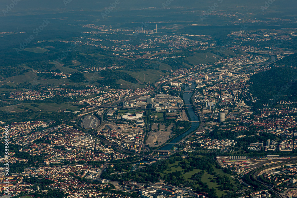 Fototapeta premium Luftbild/Aerial Stuttgart