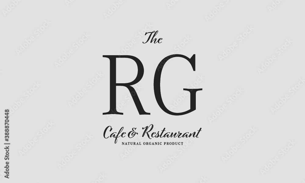 cafe restaurant premade logo initials monogram elegant luxury alphabet cafe restaurant premade logo initials monogram elegant luxury alphabet
