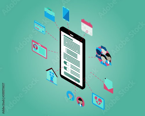 Personally identifiable information (PII) to follow GDPR or PDPA vector