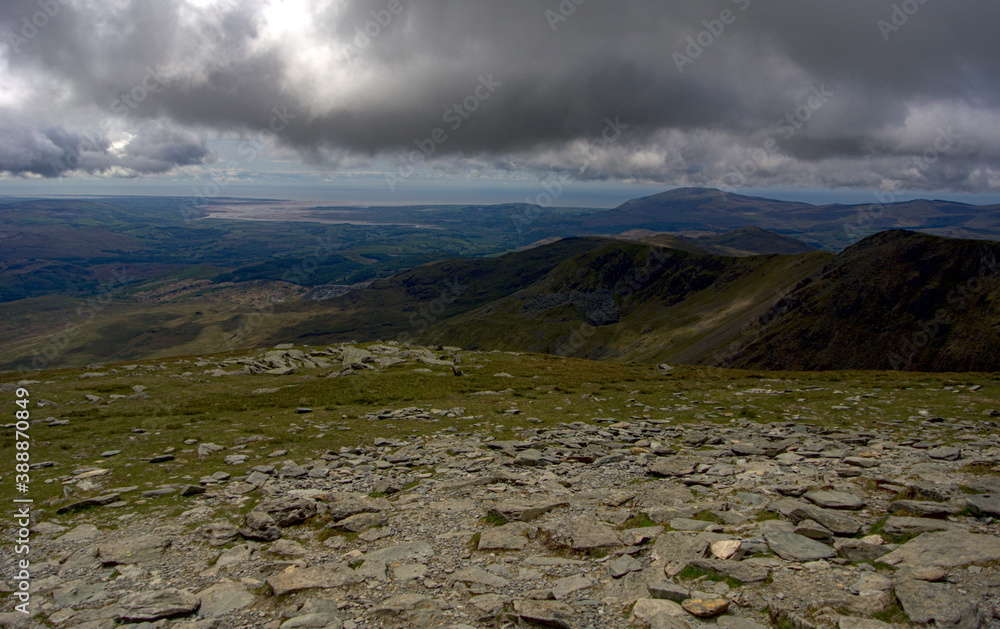 The vast expanse of the hilly lands of rural Britain
