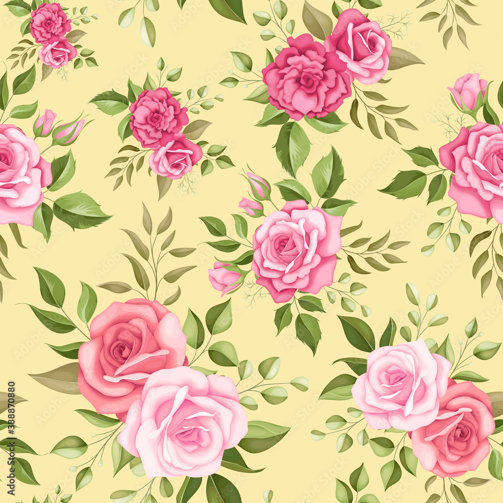 Beautiful floral seamless pattern design Beautiful floral seamless pattern design