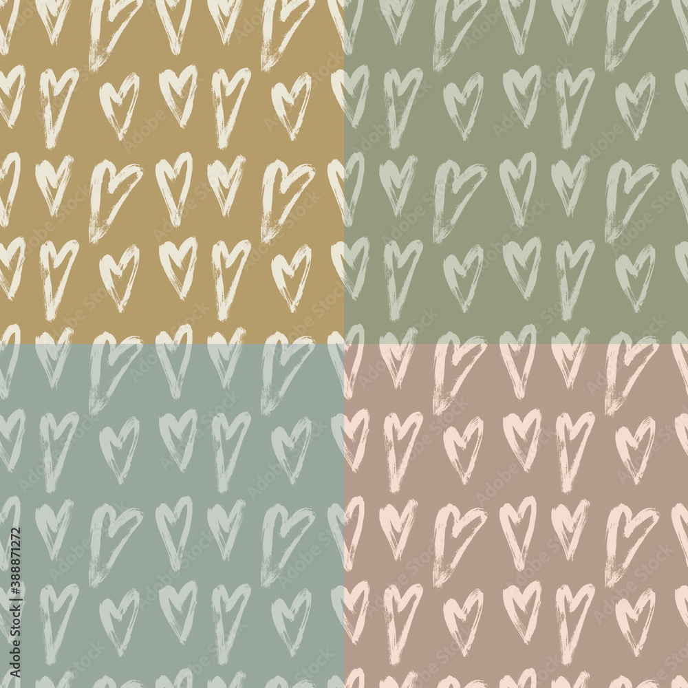 seamless pattern Heart seamless pattern Heart