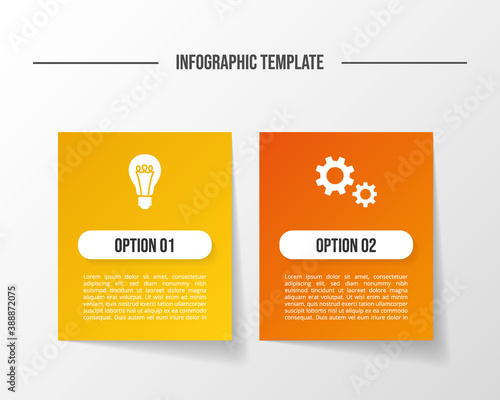 Concept of business infograph with icons. Vector