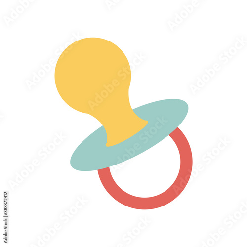 赤ちゃんの可愛いおしゃぶりのイラスト