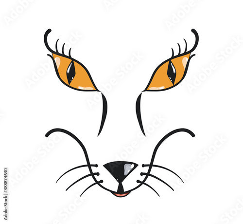 Cartoon fox muzzle