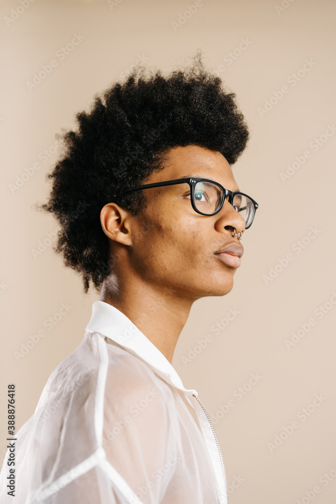Sensual fashionable model in casual outfit at studio Sensual fashionable model in casual outfit at studio