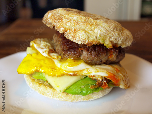 breakfast egg sandwich