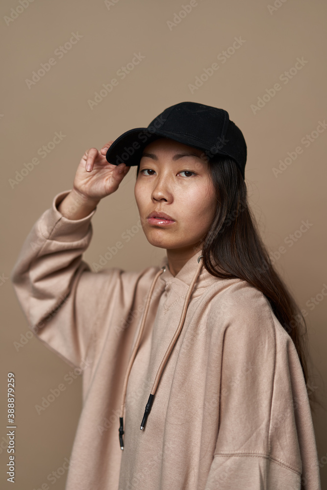 Confident ethnic model looking at camera Confident ethnic model looking at camera