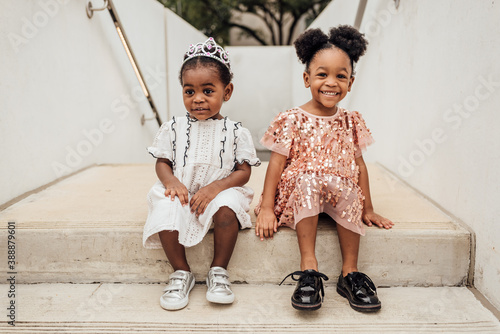 Toddler Sister in dresses