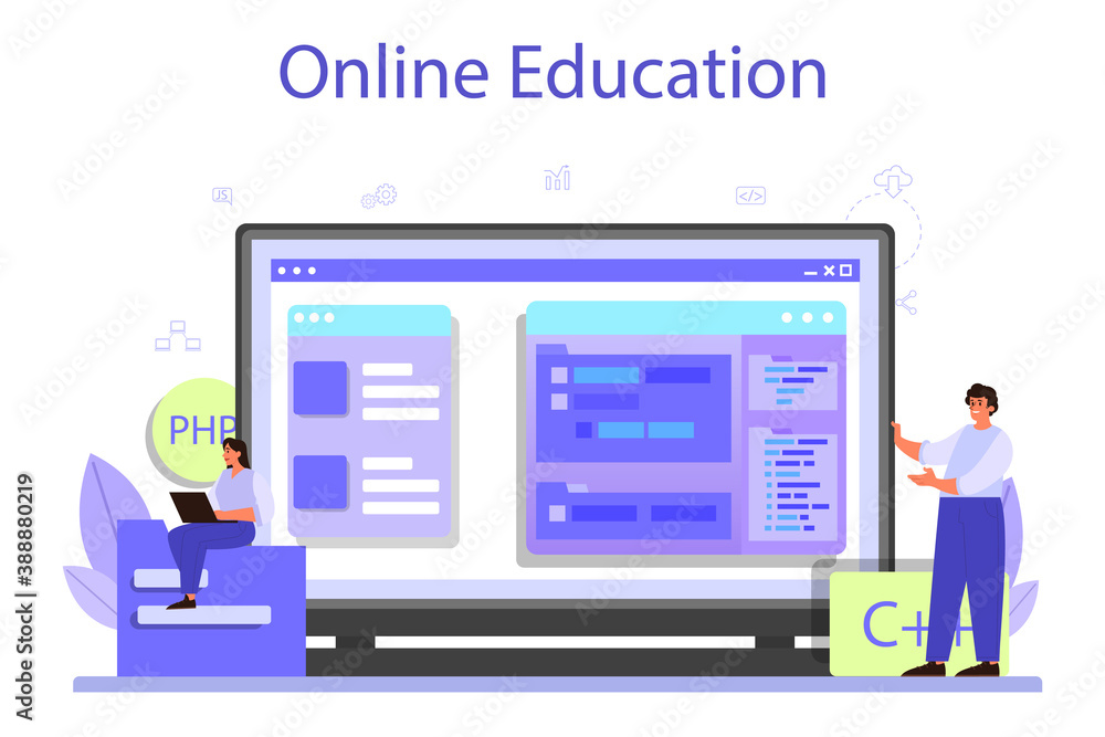Back end development online service or platform. Software Back end development online service or platform. Software