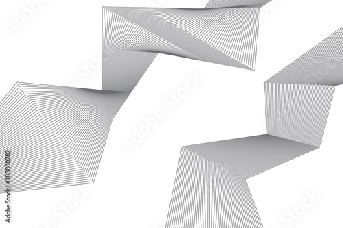 Abstract background made with repeated lines in wave abstraction. Simple, modern, creative geometric vector art.