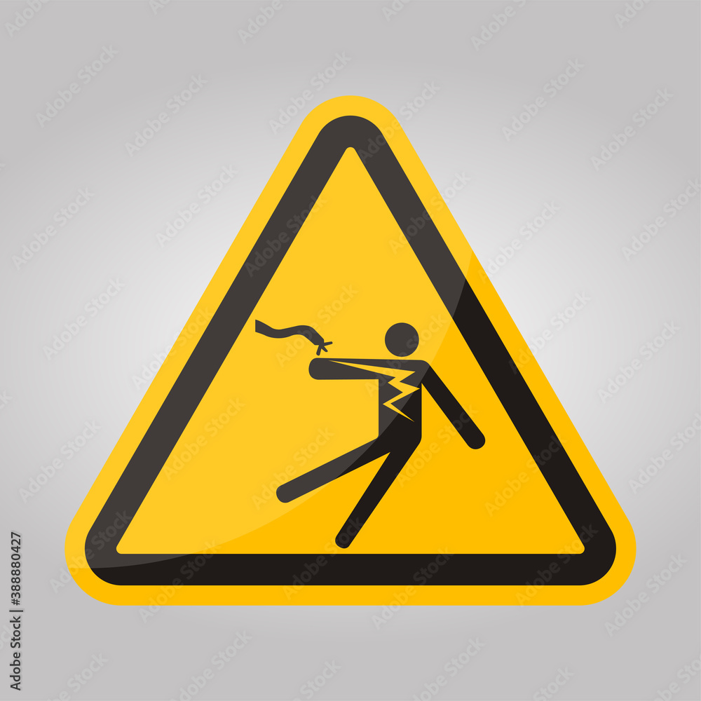 Electrical Shock Electrocution Symbol Sign Isolate On White Background,Vector Illustration EPS.10 Electrical Shock Electrocution Symbol Sign Isolate On White Background,Vector Illustration EPS.10