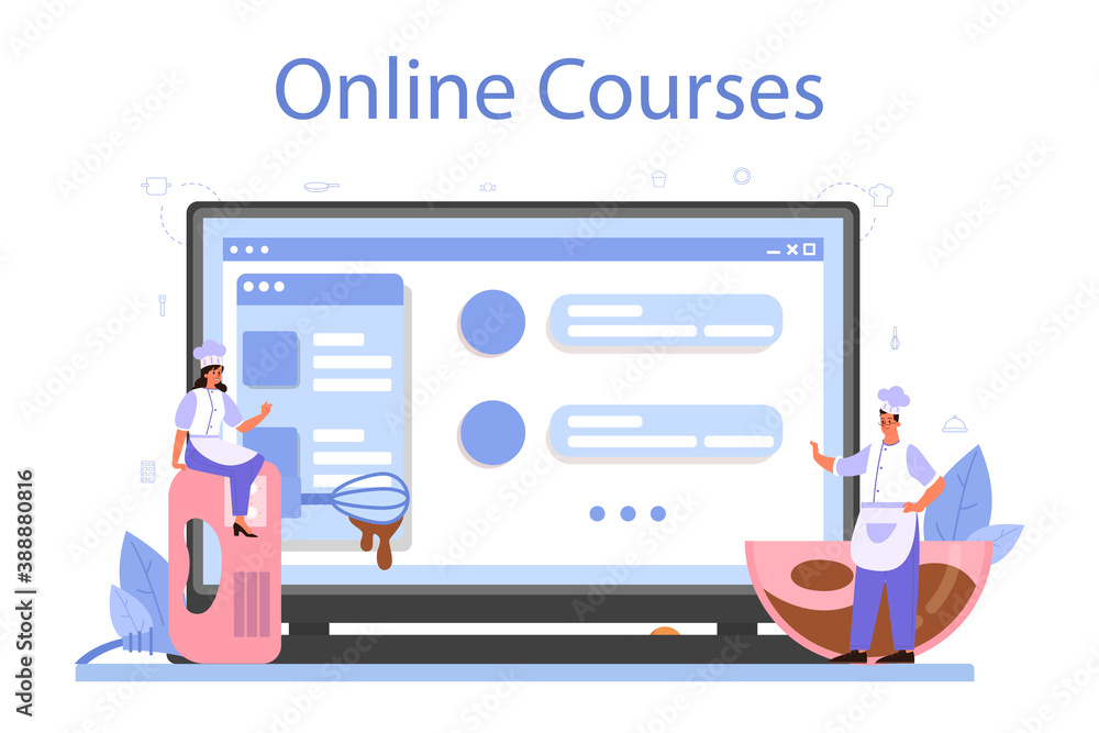Confectioner online service or platform. Professional confectioner Confectioner online service or platform. Professional confectioner