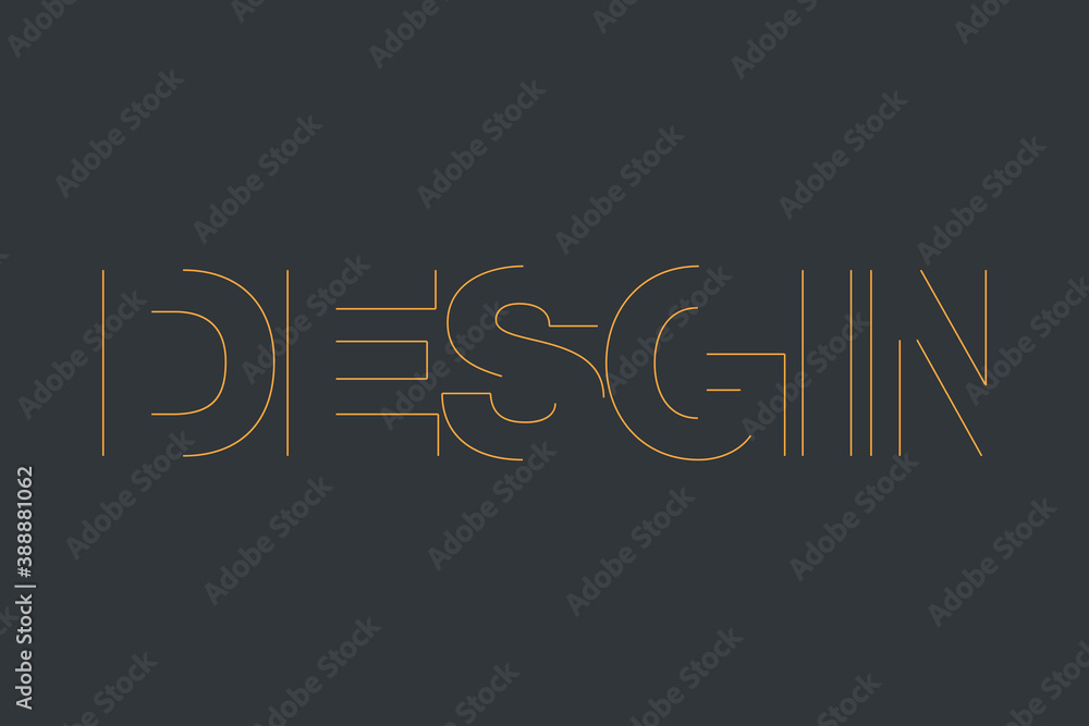 Obraz premium Modern, urban graphic design of a word