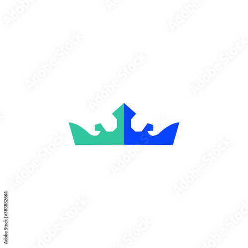 logo icon templet vector crown