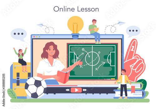 Physical education or school sport class online service or platform
