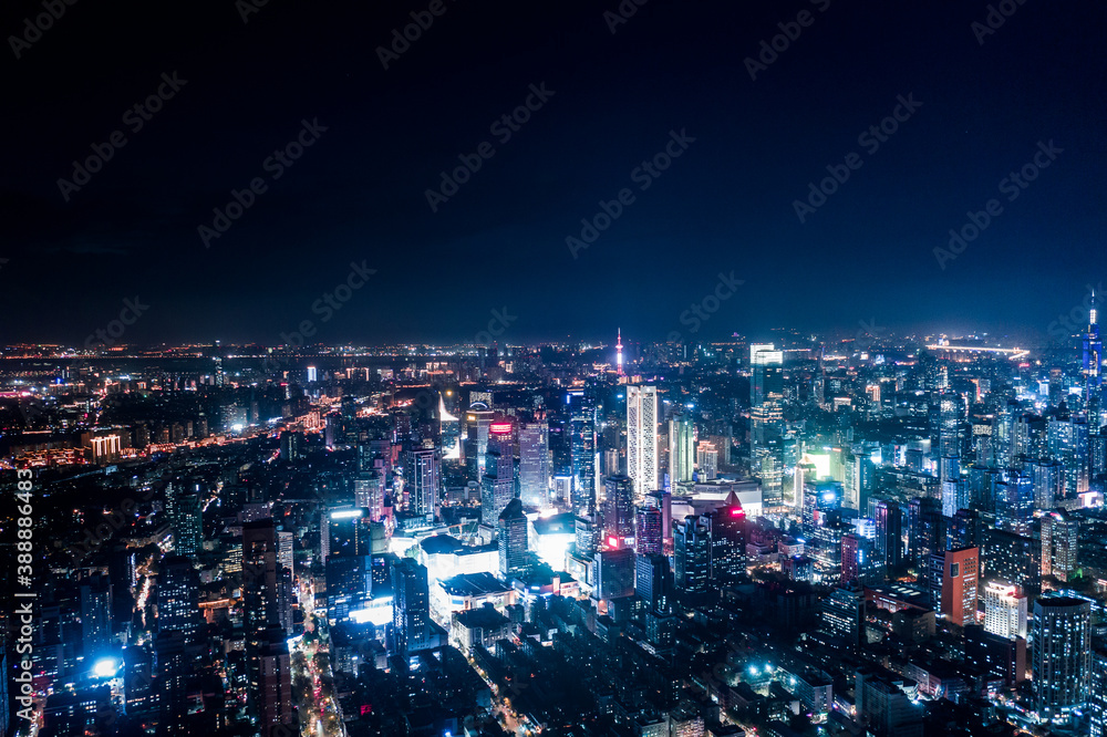 Nanjing City at night,Jiangsu Province, urban construction lands Nanjing City at night,Jiangsu Province, urban construction lands