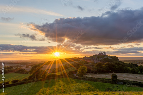 The Rock of Dunamase, County Laois, Ireland at sunset