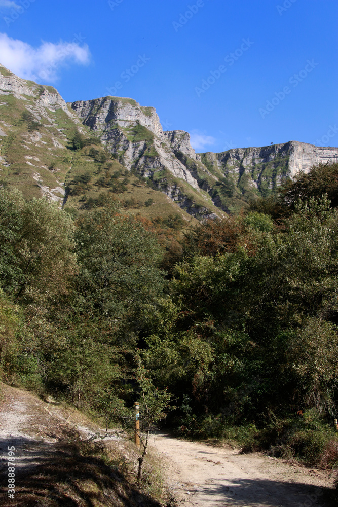 Mountains in the interior of Basque Country