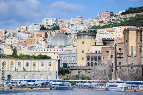 Fototapeta Naklejka Na Ścianę i Meble -  Naples beautiful views, scenery,  architecture, towns, buildings, cosy streets, cultural and historical heritage Italy