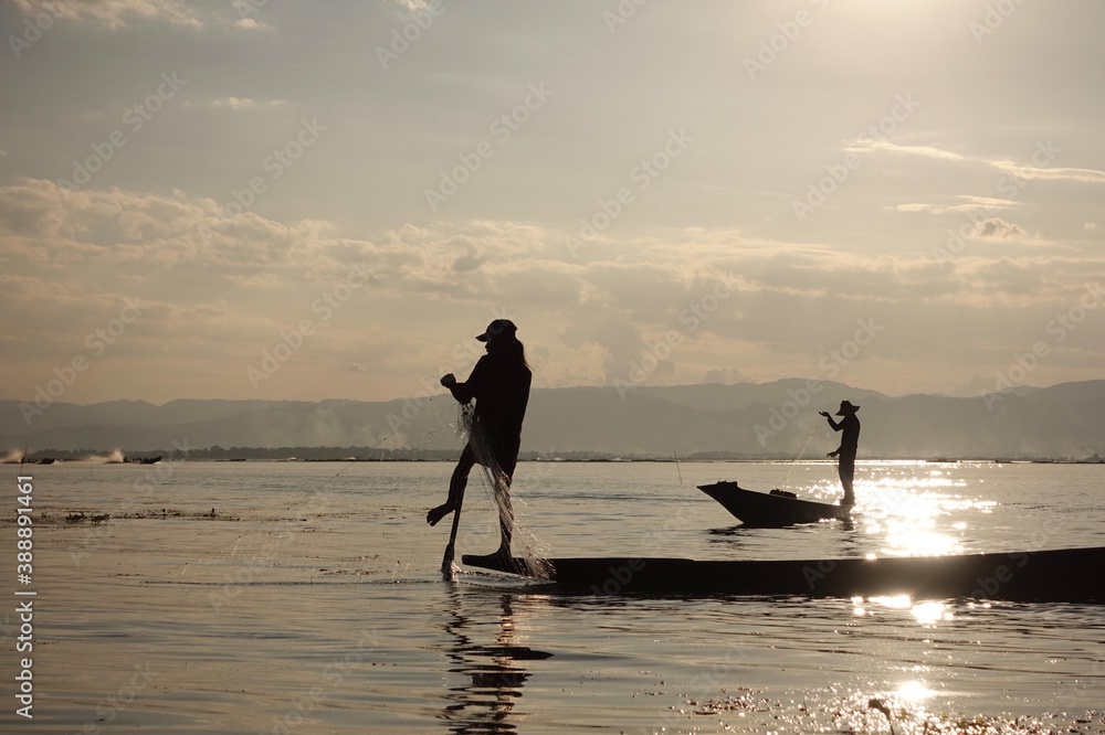 Fishermans, Inle lake, Myanmar
