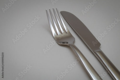 fork and knife on a plate