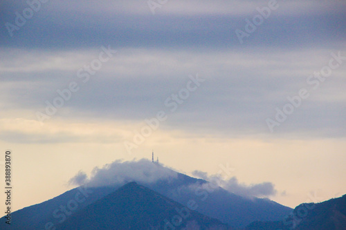 Mount Vesuvius black ash mountains, views, panoramas and landscapes