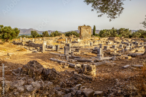 Ancient apollon temple at Gortyn, Crete, Greece photo