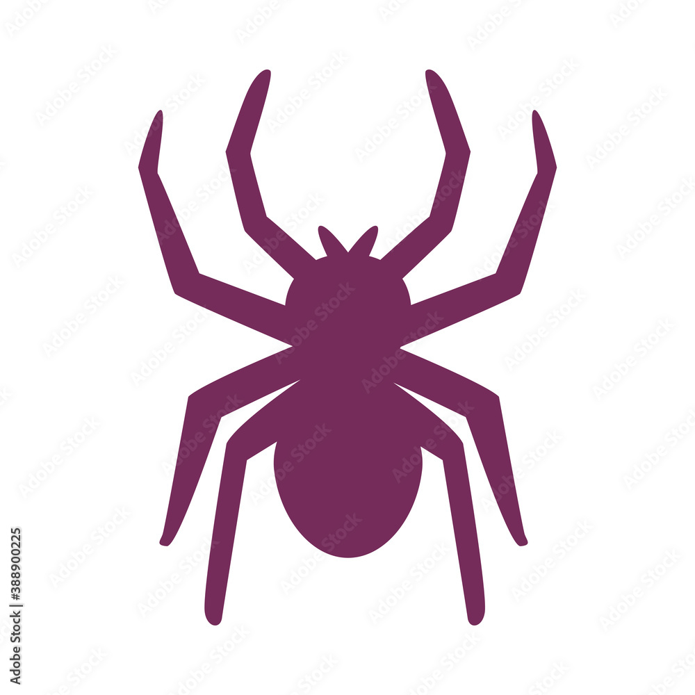 halloween spider isolated style icon halloween spider isolated style icon