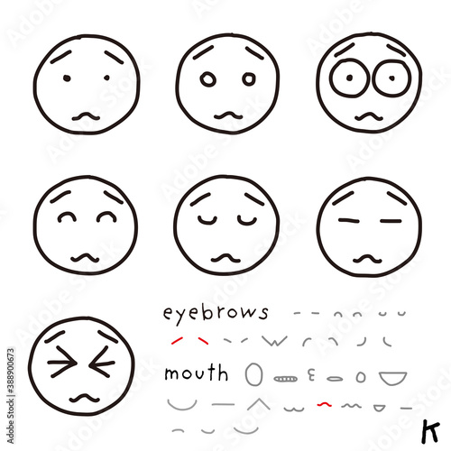 hand-drawn facial expression icon_04_k