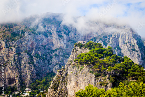 Capri island beautiful views  scenery  landscapes  panoramas  towns  buildings  cosy streets  historical heritage Italy  