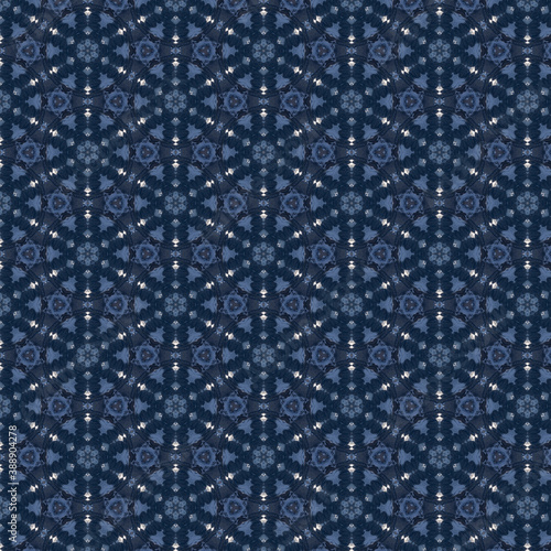 Blue watercolor seamless pattern. circular seamless pattern . Print for textiles.