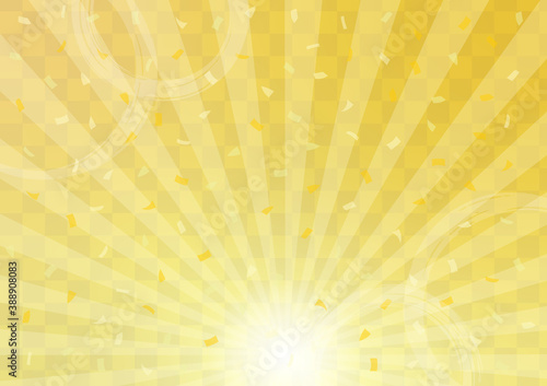 金色　千松模様　日の出　豪華　正月　背景　壁紙