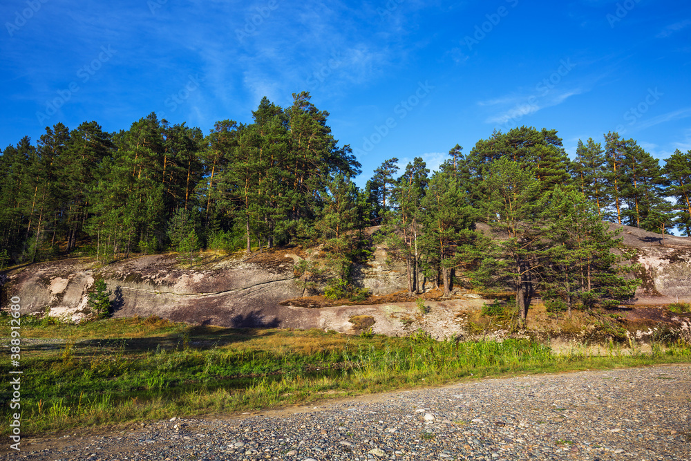 Monument of nature-Stone of love. The Village Of Turochak, Altai Republic